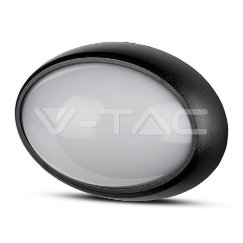 V-TAC Ovális Mennyezeti led lámpa, fekete 12W 800Lm 3000K 