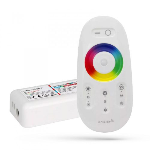 Mi-light vezérlő és távirányító szett RGB, RGBW LED szalaghoz 12-24W 120-240W (FUT027)