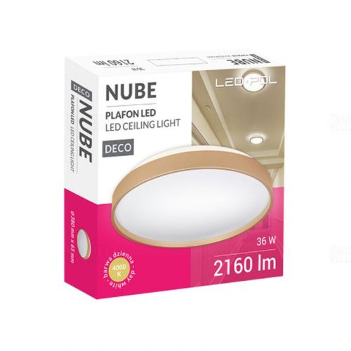 Led-pol Nube mennyezeti led lámpa, arany  36W 2160LM 4000K