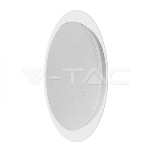 V-TAC CCT  Mennyezeti led lámpa, távirányítóval, csillogó hatás 40W 4000Lm 3000-6400K 