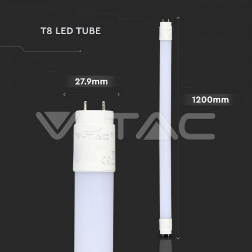 18W LED fénycső T8 120 cm Nano plastic 4000K 1850Lm