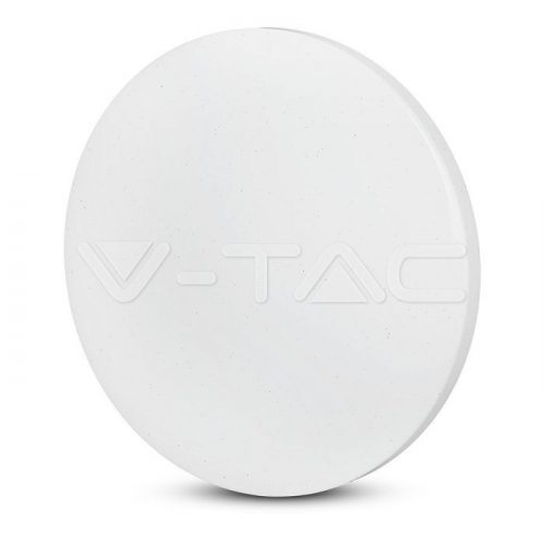 V-TAC CCT Mennyezeti led lámpa, állítható színhőmérséklet, csillógó búra 24W 2600Lm 3000-6400K