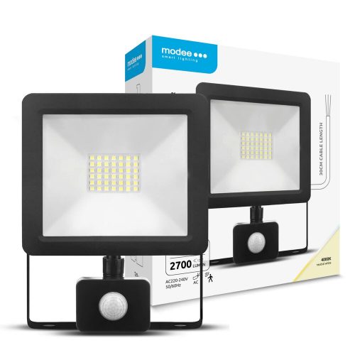 Modee mozgásérzékelős led reflektor 30W 4000K 2700lm