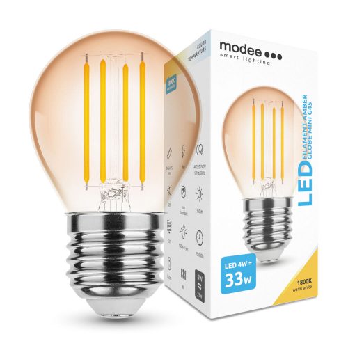 Modee kisgömb filament LED izzó  E27 4W 360Lm 320° 1800K 