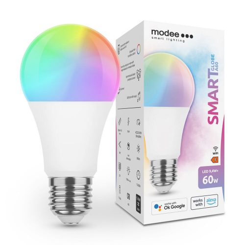 Modee RGB okos izzó gömb E27 9,4W 806Lm RGB+CCT