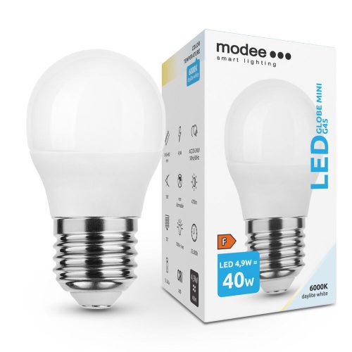 Modee kisgömb LED izzó E27 4,9W 470Lm 180° 6000K 