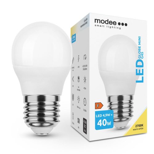 Modee kisgömb LED izzó E27 4,9W 470Lm 180° 2700K 