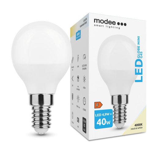 Modee kisgömb LED izzó E14 4,9W 470Lm 180° 4000K 