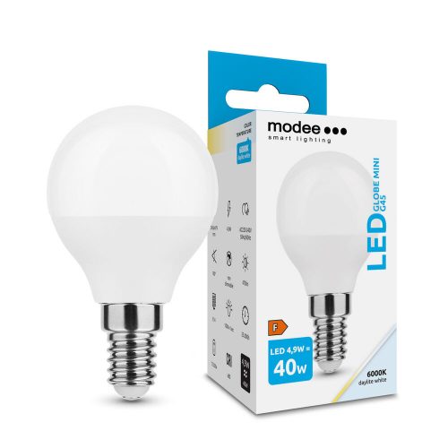 Modee kisgömb LED izzó E14 4,9W 470Lm 180° 6000K 