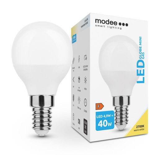 Modee kisgömb LED izzó E14 4,9W 470Lm 180° 2700K 