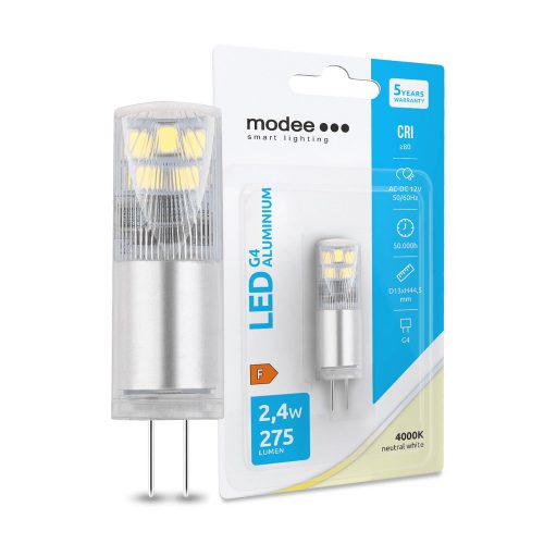 Modee LED izzó 12V G4 2,4W  275Lm 360°  4000K