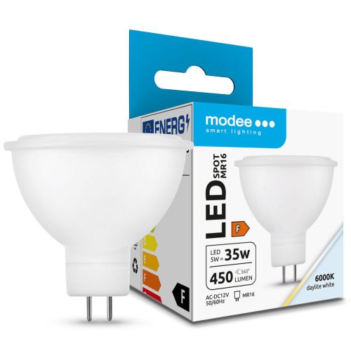 Modee LED spot izzó 12V MR16 5W 450Lm 100° 6000K 