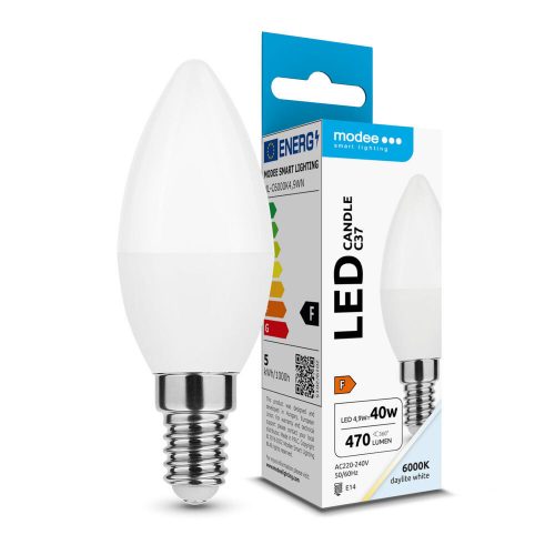 Modee gyertya LED izzó E14 4,9W 470Lm 200° 6000K  