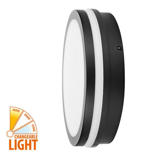 Ultralux kültéri lámpa mozgásérzékelővel, fekete 18W CCT 1800Lumen