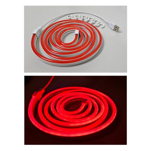 Trixline USB neon LED szalag 5V 1,5m piros