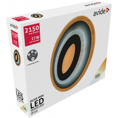 Avide Olive Mini Design led lámpa, 3 kapcsoási móddal 32W 3200LM 3000-6400K