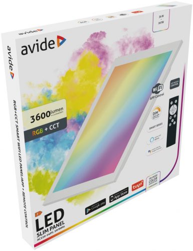 Avide RGB+CCT SMART led panel 60x60cm 36W 