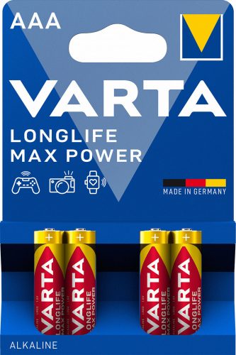 Varta Longlife Max Power  AAA mikró alkáli elem 